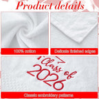 MASHAN Class of 2026 Graduation Hand Towels 3 Pack, 100% Cotton Soft Absorbent - Image 3