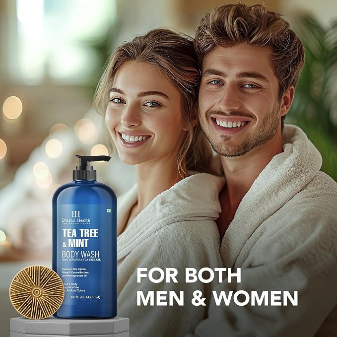 Botanic Hearth Tea Tree & Mint Body Wash - Image 5