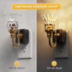 L LOHAS LED Night Lights Plug into Wall, 3000K Soft White LED Floral Night Light - Image 2