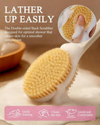 Shower Brush for Massage Dry Brushing: Back Scrubber for Shower - Image 4