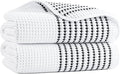 MICROFI New Microfiber Waffle Bath Towels, 2 Pieces, Fast Drying, Lint Free 430 by Unknown