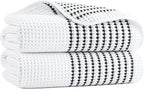 MICROFI New Microfiber Waffle Bath Towels, 2 Pieces, Fast Drying, Lint Free 430 by Unknown