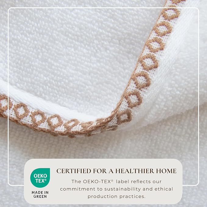 Great Bay Home Clay/White Washcloth Set - Image 4