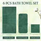 Peryiter Oversized Bath Towels Set of 6 - Image 3