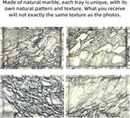Marble Bathroom Vanity Tray, Natural Luxury Vanity Home Kitchen Bathroom Table - Image 5