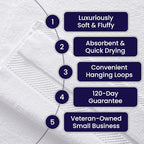 Alusa Home 100% Organic Zero-Twist Cotton Towels - Image 6