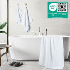 POLYTE 430 GSM Microfiber Quick Dry Lint Free Oversize Bath Towel Set, 6 Piece - Image 4
