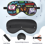 2 Pcs Boys Sleep Eye Mask, Guys Blackout Sleeping Silk Mask - Image 3