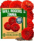 HOME GROWN Will Rogers Zinnia Seeds by HOMEGROWN