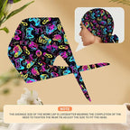 Adjustable Scrub Cap with Buttons & Sweatband, Working Hat with Elastic Tie Back - Image 5