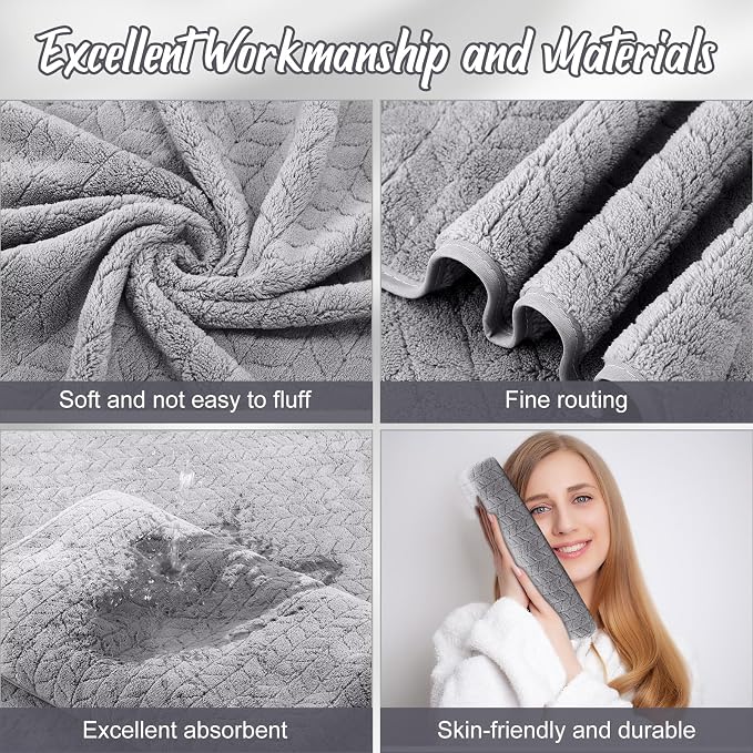 SmoothNovelty 16 Pack Microfiber Bath Towels Bulk 27'' x 60'' Oversized Size - Image 3