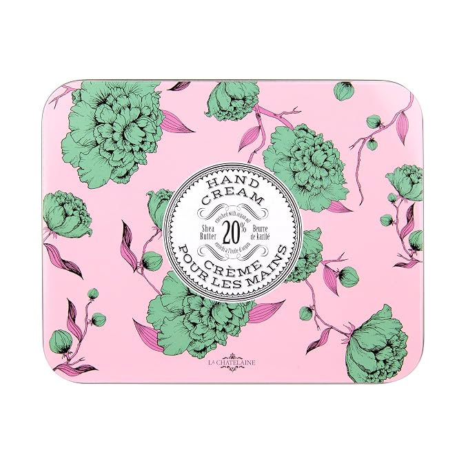 La Chatelaine Rose Hand Cream Trio Tin Gift Set, Ready-To-Gift Tin, Made in - Image 4