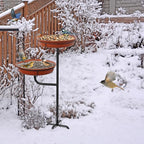 Freestanding Birdbaths Bowl Outdoor, Standing Garden Bird Bath Bird Feeder & - Image 4