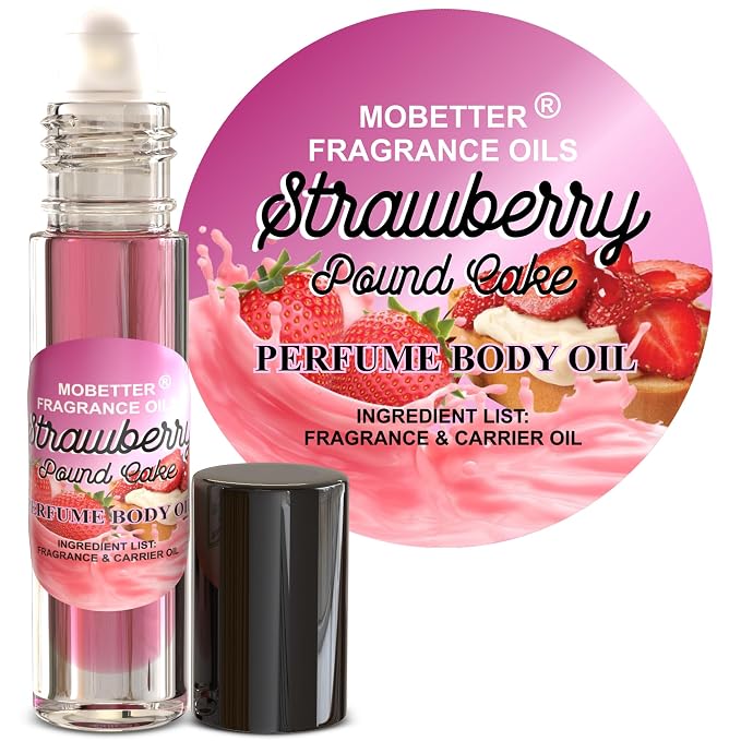 MOBETTER FRAGRANCE OILS Strawberry Pound Cake Perfume body oil fragrance by MOBETTERFRAGRANCEOILS