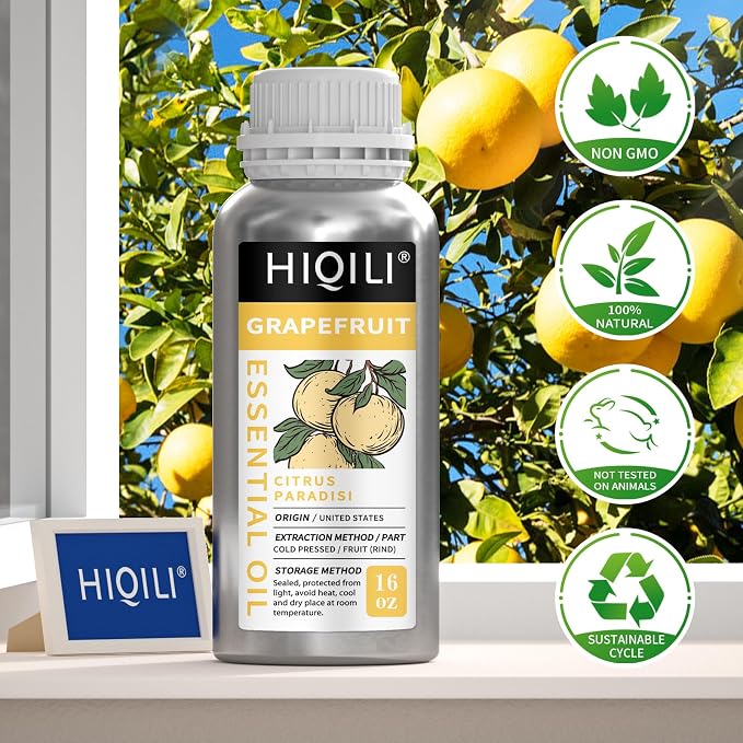 HIQILI 16 Fl Oz Grapefruit Essential Oil, - Image 6