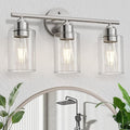 Espird Bathroom Vanity Light Fixtures Brushed Nickel, 3 Lights Bathroom Over by Espird