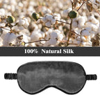 Silk Satin Sleeping Mask Eye Mask Set Include 2 Blindfold Eyeshade Elastic - Image 5