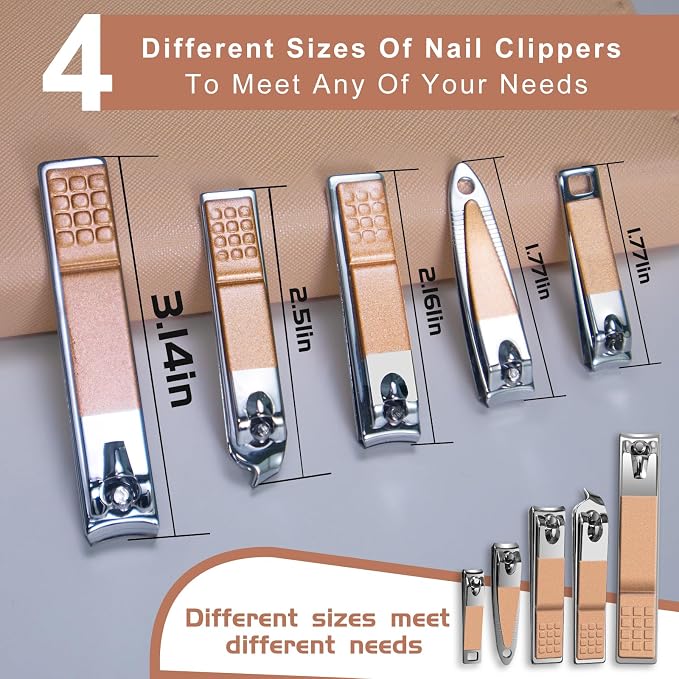Manicure Set 30 in 1 Nail Clippers Set, Nail Manicure Kit - Image 4
