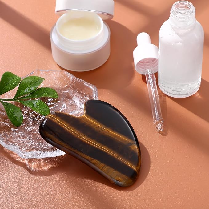 rosenice Gua Sha Facial Tools Gua Sha Jade Stone - Image 6