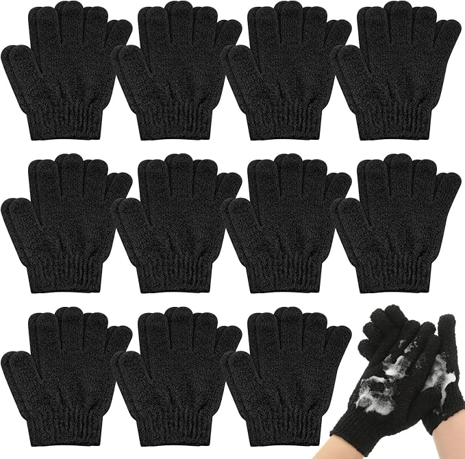 Ramede 30 Pair Exfoliating Glove Double Sided Exfoliating Bath Gloves Pack by ramede
