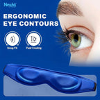 Contoured Ice Eye Mask for Puffy Eyes: Gel Cold Compress for Dark Circles - Image 3