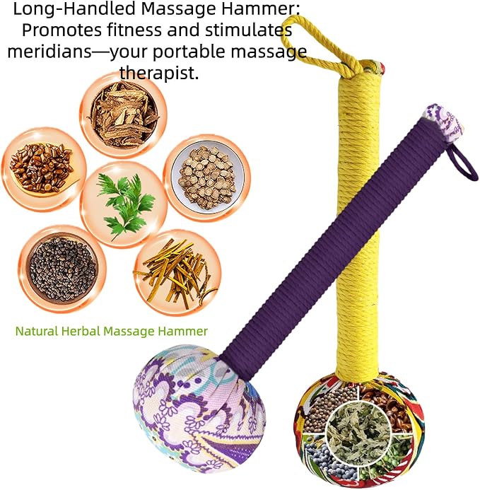 Mugwort Massage Hammer, Massage Tools Back, Shoulder & Body - Image 2