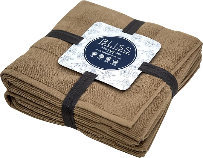 Bumble Towels Bliss Luxury 2 Pack Banded Bath Mats - Image 6