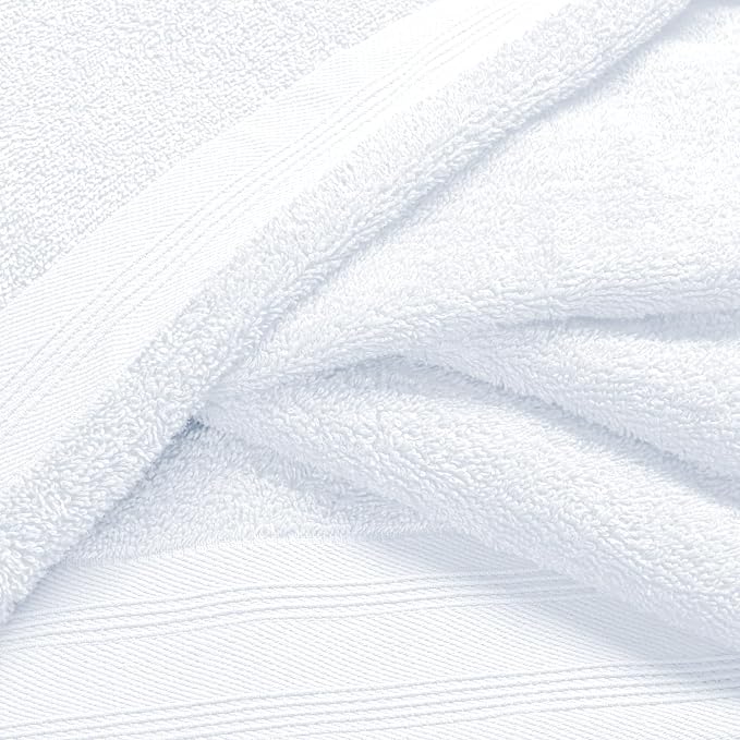 Ultra Soft 3 Pack Cotton Towel Set, Contains a Bath Towels 28x55 inch, a Hand - Image 2