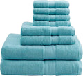 Madison Park 800GSM Bathroom Towel Set of 8 100% Cotton Bath Towel Set by MADISONPARK