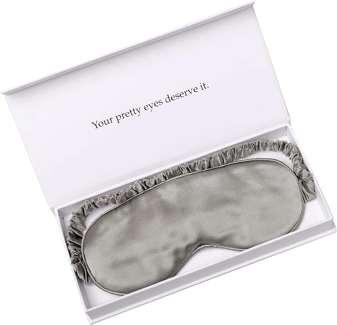 Silk Sleep Mask Light Blocking Luxury 100% Mulberry 19mm Silk Eye Mask Eye - Image 7