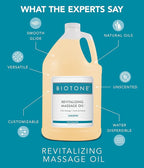 Biotone Revitalizing Massage Oil Unscented, 128 Ounces - Image 5