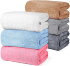VitalCozy Set of 6 Large Bath Towels by VitalCozy