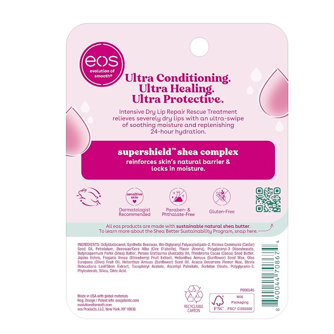 eos The Hero Lip Repair, Extra Dry Lip Treatment, 24HR Moisture, Natural - Image 8