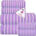 CASA COPENHAGEN Ecstatic 6Pcs 100% Egyptian Cotton Large Designer Towels Gift by CASACOPENHAGEN