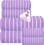 CASA COPENHAGEN Ecstatic 6Pcs 100% Egyptian Cotton Large Designer Towels Gift by CASACOPENHAGEN