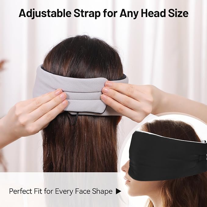 LOVE EYE Dual Side Sleep Mask, Ice Silk Eye Sleeping Mask & Blindfold - Image 5