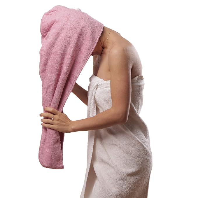 Extra Large Waffle Cotton Hair Towel Wrap by Aspen5