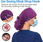 Satin Lined Scrub Cap, Adjustable Surgical Cap - Image 3
