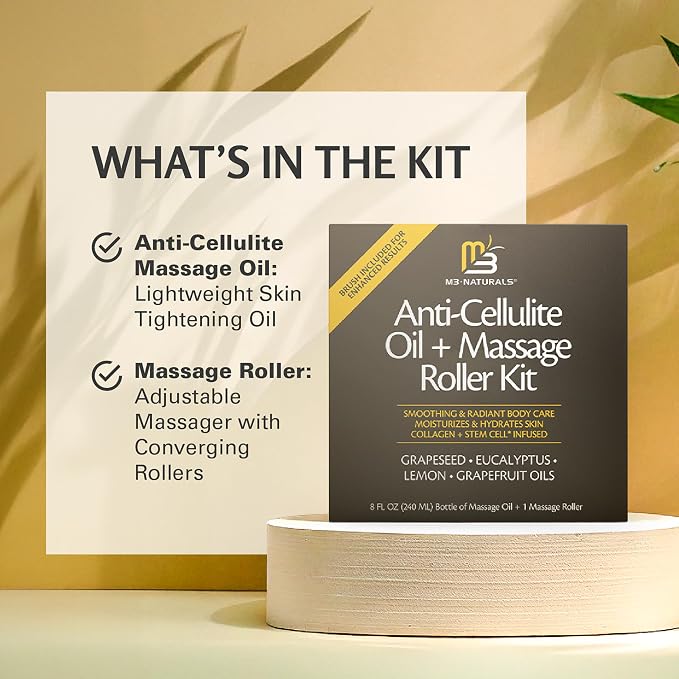 Anti Cellulite Oil and Lymphatic Drainage Massager Kit | Fascia Blaster - Image 5