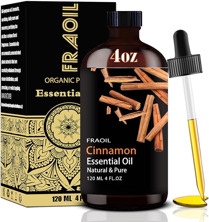 Cinnamon Essential Oil, Cinnamon Oil 4 Fl Oz 120ML by FRAOILESSENTIALOIL