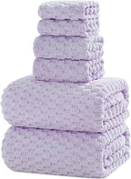 Extra Large Bath Towel Set of 6, Oversized Bath Sheet Super Soft Highly by NALIVO