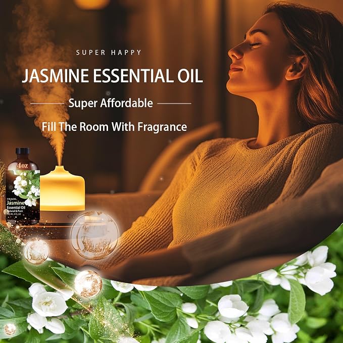 Jasmine Essential Oil, Jasmine Oil 4 Fl Oz 120ML - Image 3