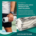 Oceanfoam Ripple Travel Foam Roller Firm Mini Foam Roller - Image 3