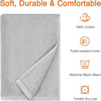 Amazon Basics 2 Piece Quick-Dry Oversize Bath Towel, 100% Cotton - Image 4
