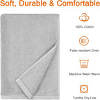 Amazon Basics 2 Piece Quick-Dry Oversize Bath Towel, 100% Cotton - Image 4
