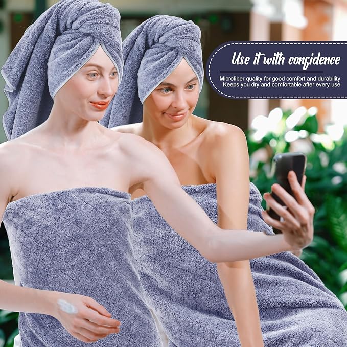 SmoothNovelty 16 Pack Microfiber Bath Towels Bulk 27'' x 60'' Oversized Size - Image 6