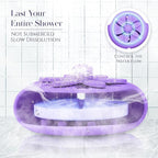 SHARLOVY Purple Shower Steamers Tray, Big Suction Cup Shower Steamer Tablet - Image 3