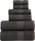 Springtree Home 100% Cotton Bath Towel Set | 6 Piece Set | Absorbent & by SpringtreeHome