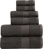Springtree Home 100% Cotton Bath Towel Set | 6 Piece Set | Absorbent & by SpringtreeHome