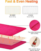 WOOMER Extra Large Heating Pad, Electric Heating Pad - Image 3